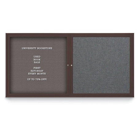United Visual Products Corkboard, Cork/Black, 72"x48" UV408PLUS-BLACK-CORK